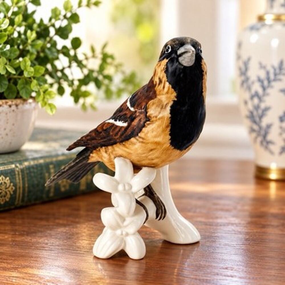 Vintage Goebel Hand Painted Porcelain Sparrow Bird Figurine CV73 West Germany